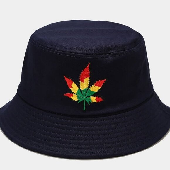 Leaf Design Bucket Hat - Picture 1 of 2